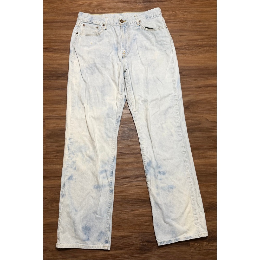 VTG Lucky Brand Dungarees Mens Bootcut Jeans Light Acid Wash Jeans Sz 34x35
